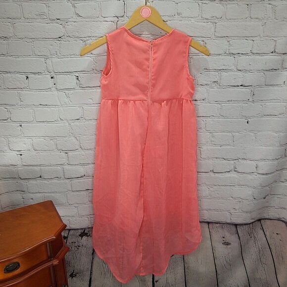 𝅺PINK heart High low Pink Tank Top Dress - Picture 12 of 15